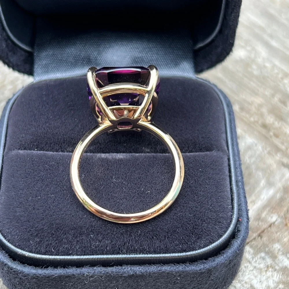 Tiffany & Co. amethyst sparkler ring